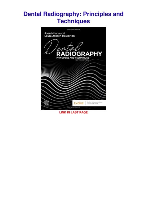 pdf dental radiography principles and Doc