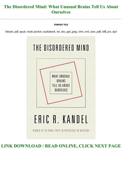 pdf disordered mind what unusual brains PDF