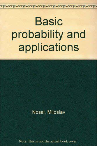 pdf download basic probability and applications pdf by nosal PDF
