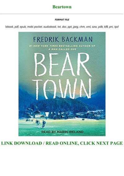 pdf download beartown read online Doc