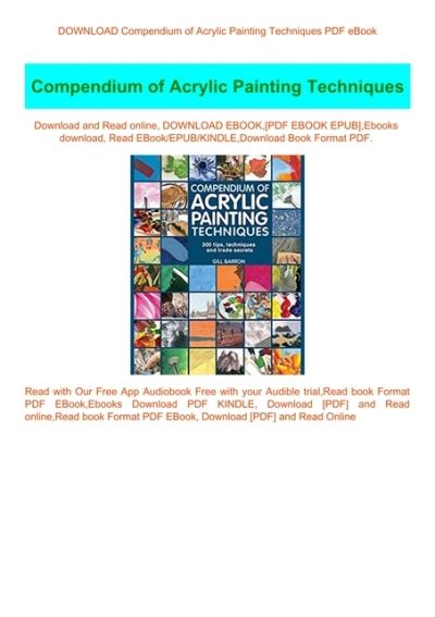 pdf download compendium of acrylic Kindle Editon