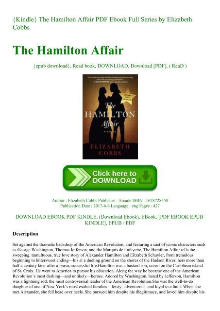 pdf download hamilton affair novel full Doc