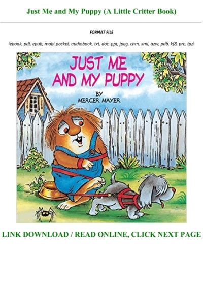 pdf download just me and my puppy Reader