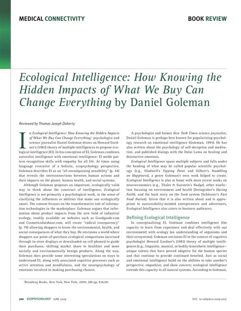 pdf ecological intelligence how knowing Reader