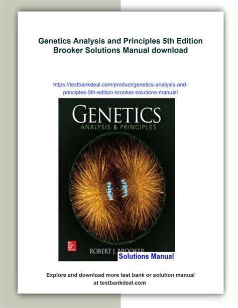 pdf essential genetics 5th edition solutions manual Kindle Editon