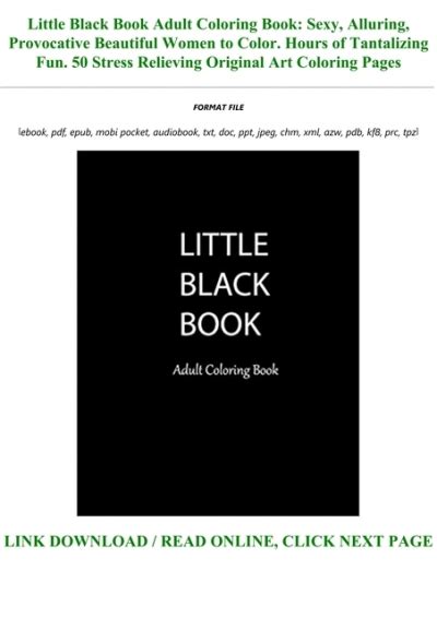 pdf free download little black book for Epub