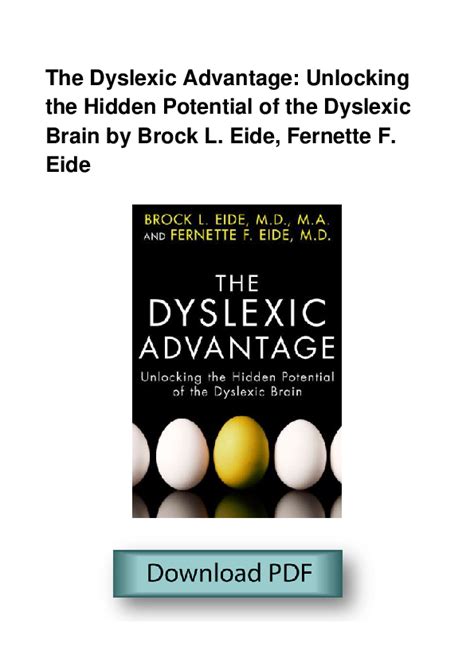 pdf free dyslexic advantage unlocking Reader