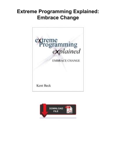 pdf free extreme programming explained Kindle Editon