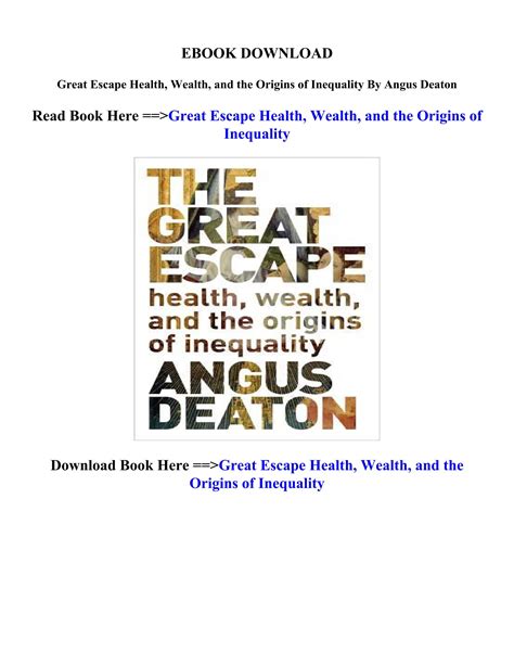 pdf free great escape health wealth and Reader