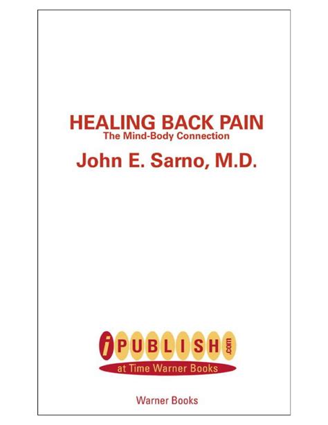 pdf free healing back pain mind body Reader
