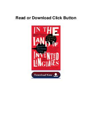 pdf free in land of invented languages Doc