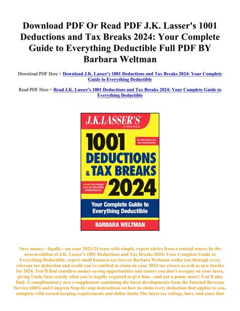 pdf free jk lasser 1001 deductions and Reader