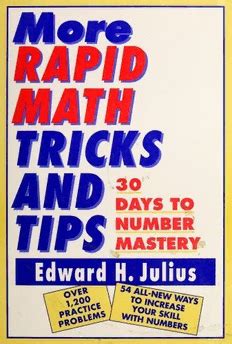 pdf free more rapid math tricks and PDF