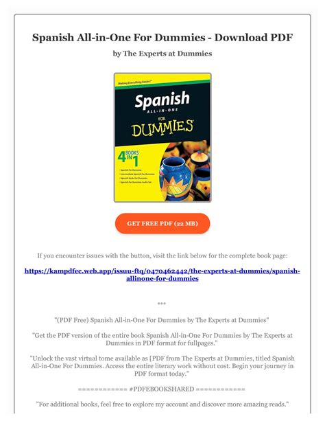 pdf free spanish all in one for dummies Doc