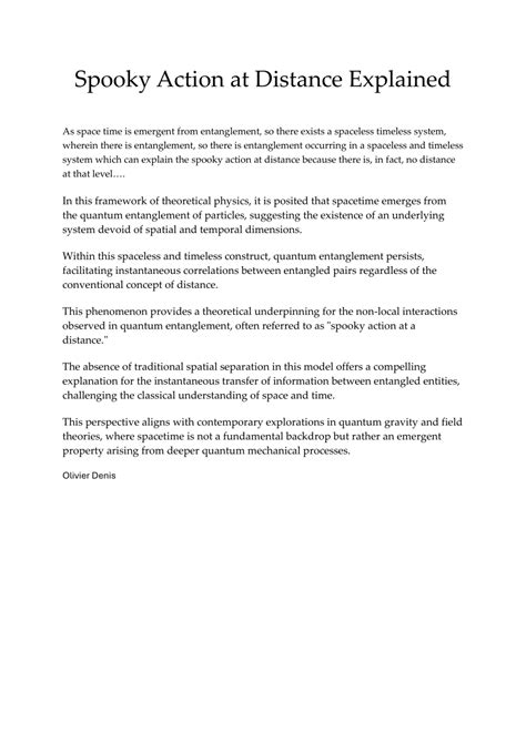 pdf free spooky action at distance Epub
