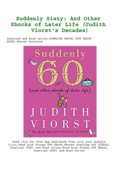 pdf free suddenly sixty and other Epub