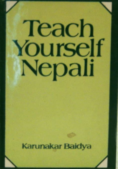 pdf free teach yourself nepali Epub