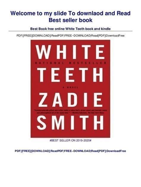 pdf free white teeth novel 0375703861 PDF