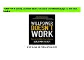 pdf free willpower doesn work discover Epub