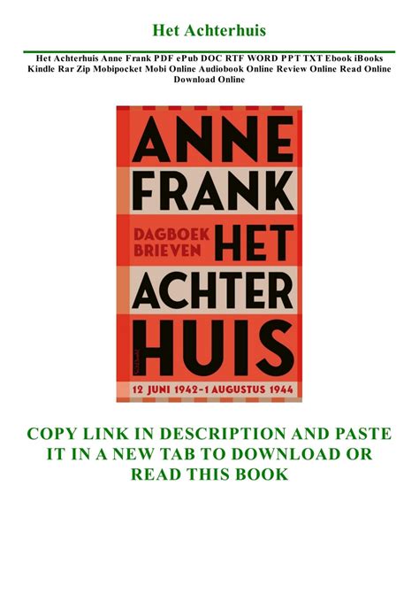 pdf het achterhuis ebook by anne frank Reader