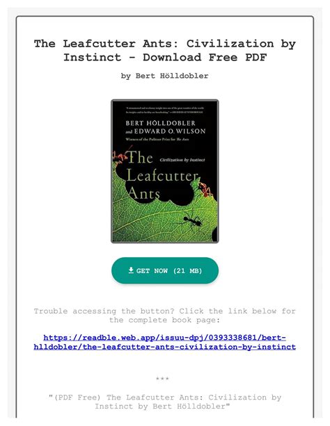 pdf leafcutter ants civilization by Reader