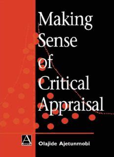 pdf making sense of critical appraisal Kindle Editon