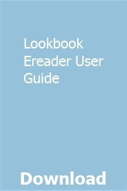 pdf manual lookbook ereader user guide Epub