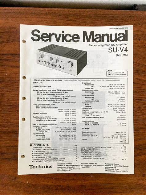 pdf manual technics su v4 user guide Doc