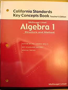 pdf mcdougal littell algebra structure and method book 1 california edition PDF