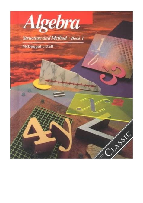 pdf mcdougal littell algebra structure and method book 1 california edition PDF