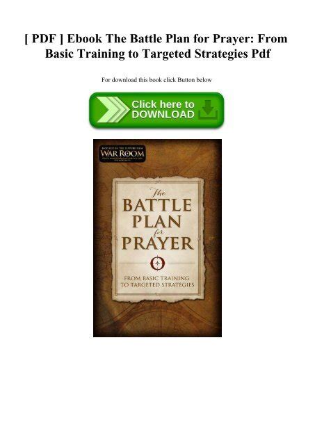 pdf online battle plan prayer training strategies Reader