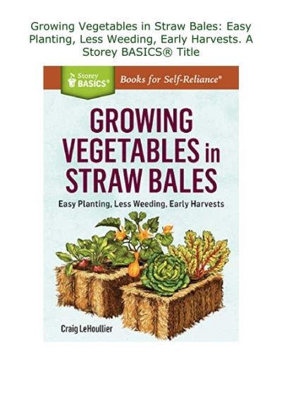 pdf online growing vegetables straw bales harvests Reader