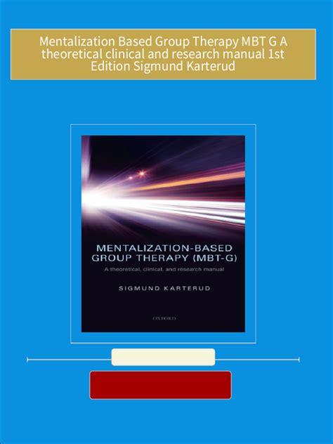 pdf online mentalization based group therapy mbt g theoretical Epub