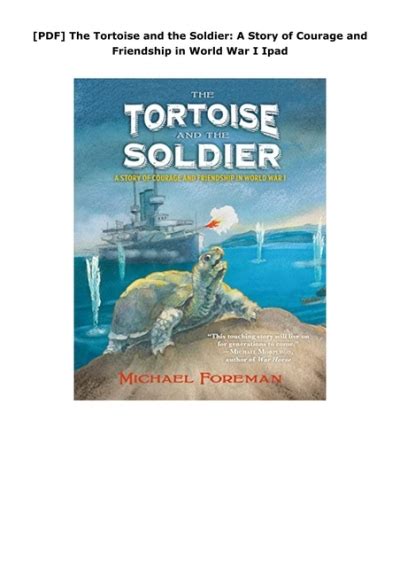 pdf online tortoise soldier story courage friendship PDF