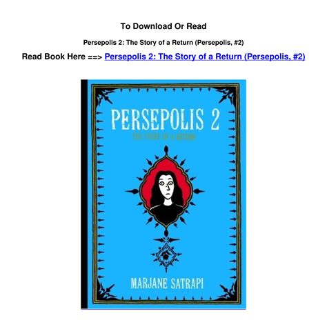 pdf persepolis 2 story of return Reader