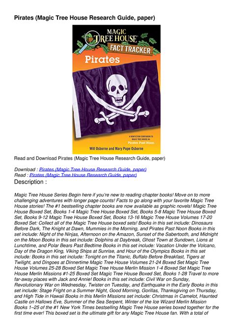 pdf pirates magic tree house research PDF