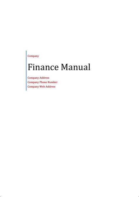 pdf sample financial manual pdf PDF