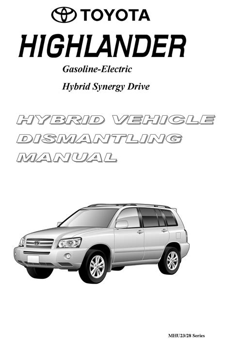 pdf toyota highlander hybrid vehicle repair manual Reader