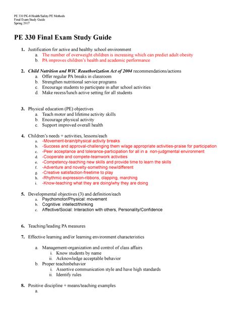 pe exam study guide Doc