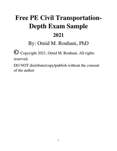 pe exam transportation depth practice problems pdf Doc