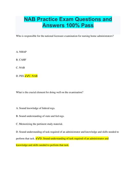 pe nab question 5 answer Doc