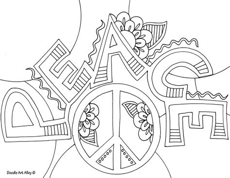 peace coloring book doodle art alley books volume 7 Kindle Editon