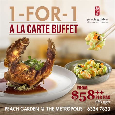 peach garden buffet 1 for 1