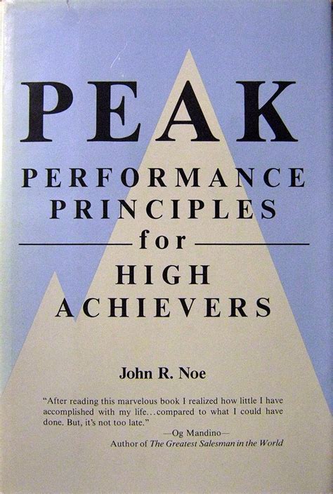 peak performance principles for high achievers Reader