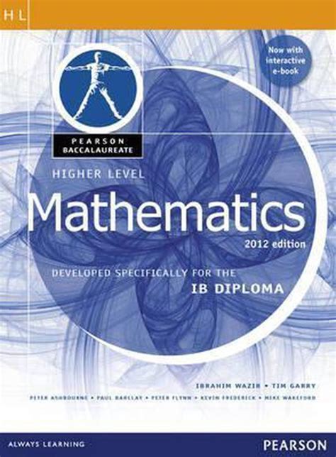pearson baccalaureate higher level mathematics Ebook PDF