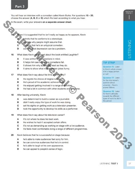 pearson english test past papers Epub