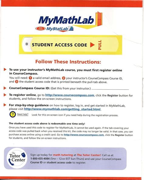 pearson mymathlab trial access code Ebook Kindle Editon