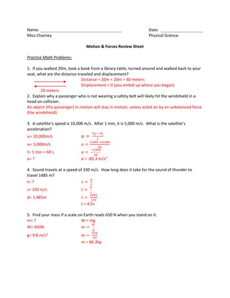pearson science motion forces energy answer key PDF