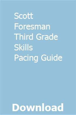 pearson scott foresman third grade pacing guide Doc