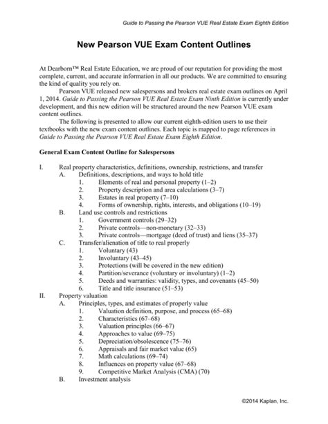 pearson vue study guide Reader
